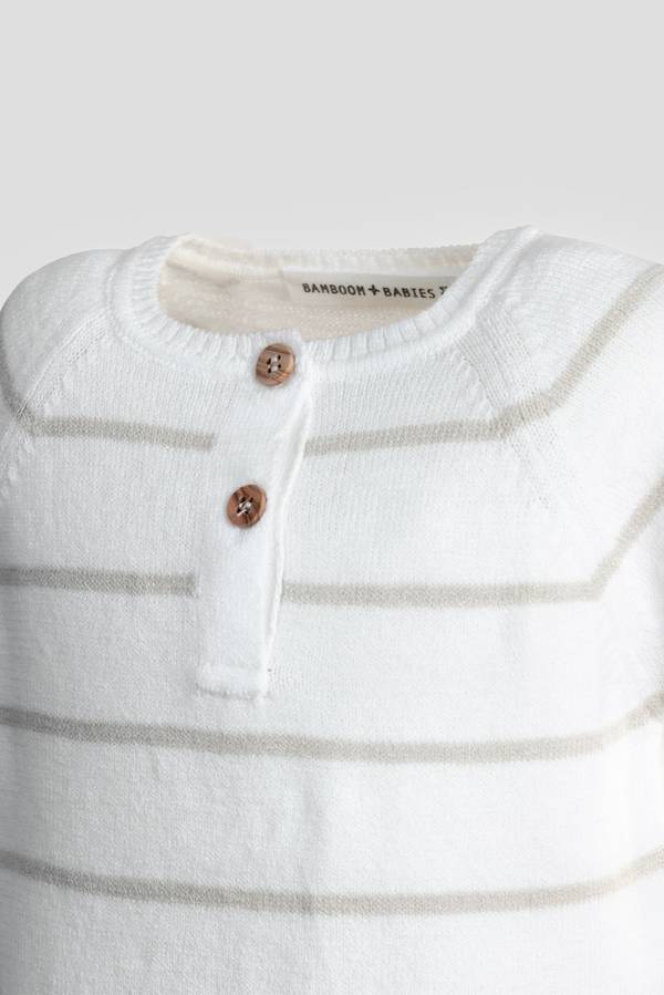 BAMBOOM Maglia a righe maniche corte - WHITE | 6 mesi - immagine 2