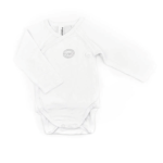 BAMBOOM Body bambino maniche lunghe 1M | WHITE