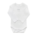 BAMBOOM Body bambino maniche lunghe 12-18M | WHITE