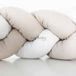 Treccia Paracolpi Lettino Grigio in Cotone – Sicurezza, Design e Comfort per il Sonno del Tuo Bambino