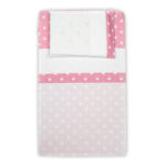 Set Lenzuola Lettino 3pz | Rosa
