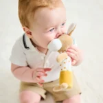 Peluche con Squeaker Asino Leo 7 cm – Nattou
