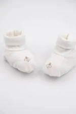 Babbucce Neonato Bees Panna 02 – Bamboom - immagine 2