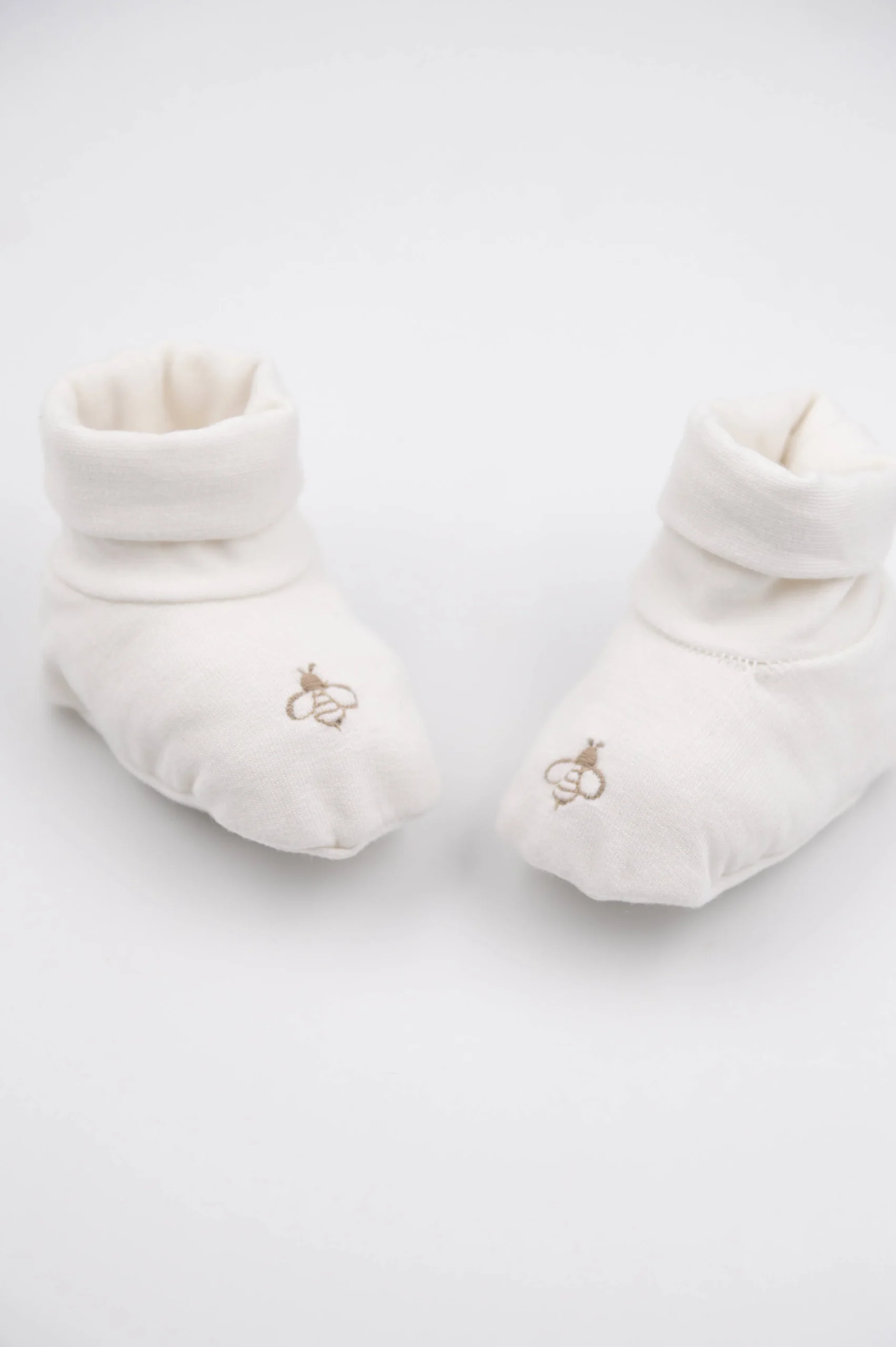 Babbucce Neonato Bees Panna 02 – Bamboom - immagine 2