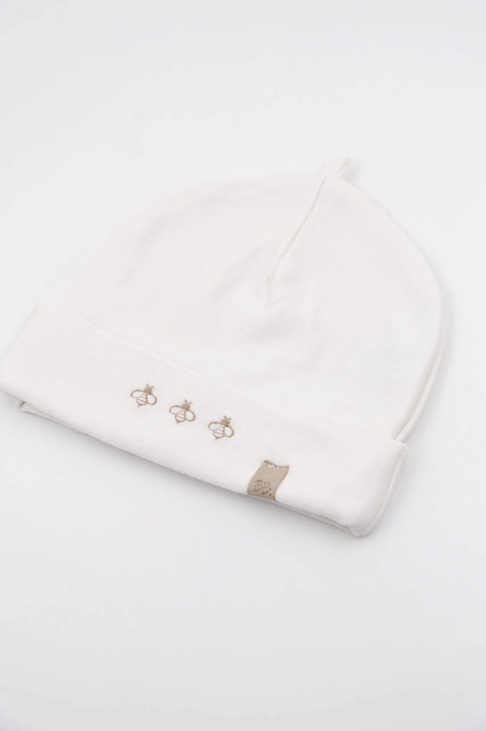 Cappellino Neonato Bees Panna 02 – Bamboom - immagine 5