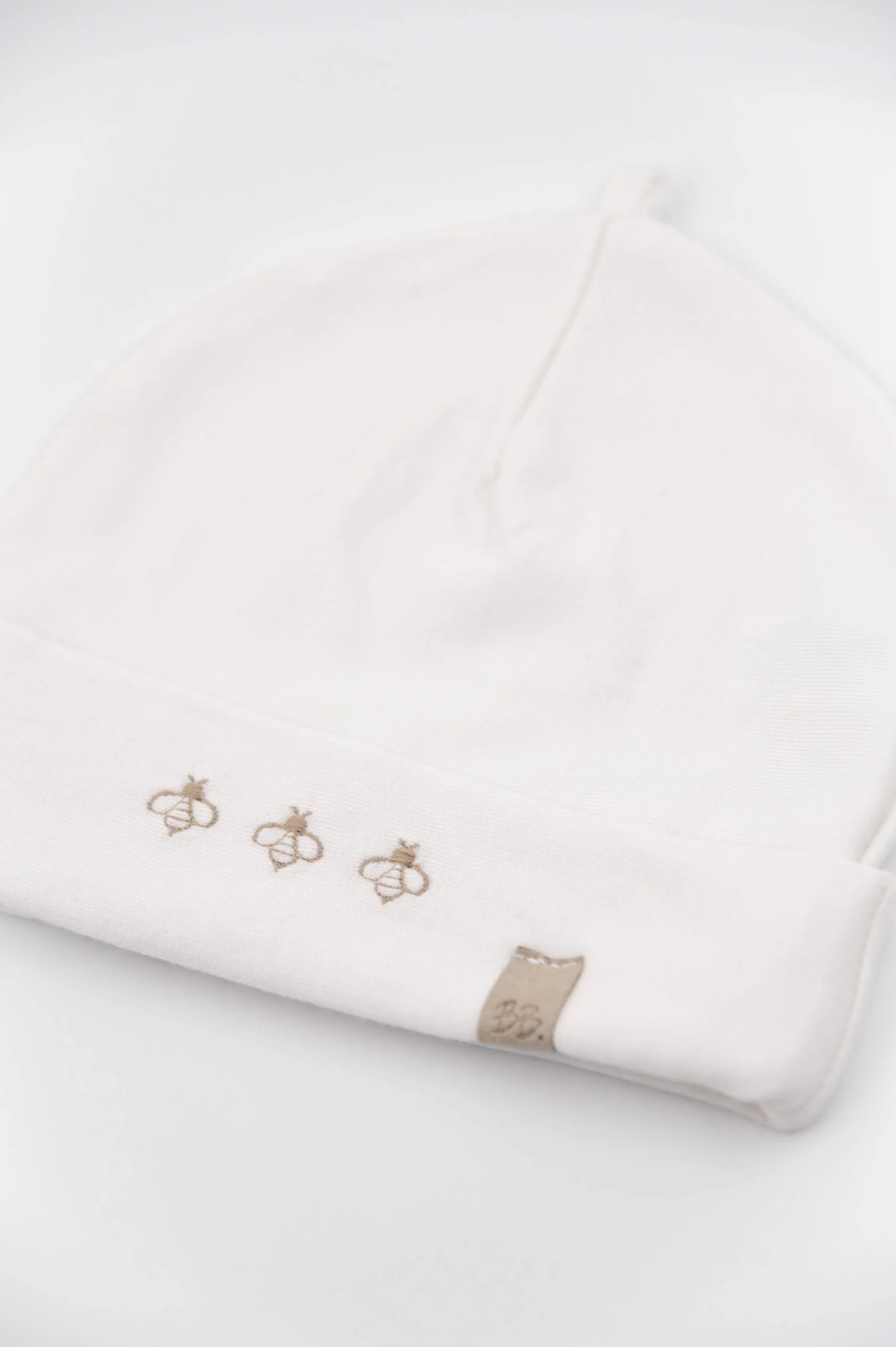 Cappellino Neonato Bees Panna 02 – Bamboom - immagine 4