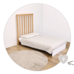 Cuoricini AVANT sistema evolutivo culla lettino BIANCO + Materasso OMAGGIO - immagine 8