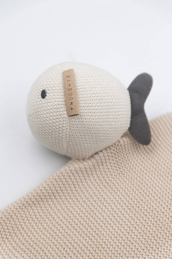 Doudou Fatto a Maglia Fish Sabbia 09 – Bamboom - immagine 5