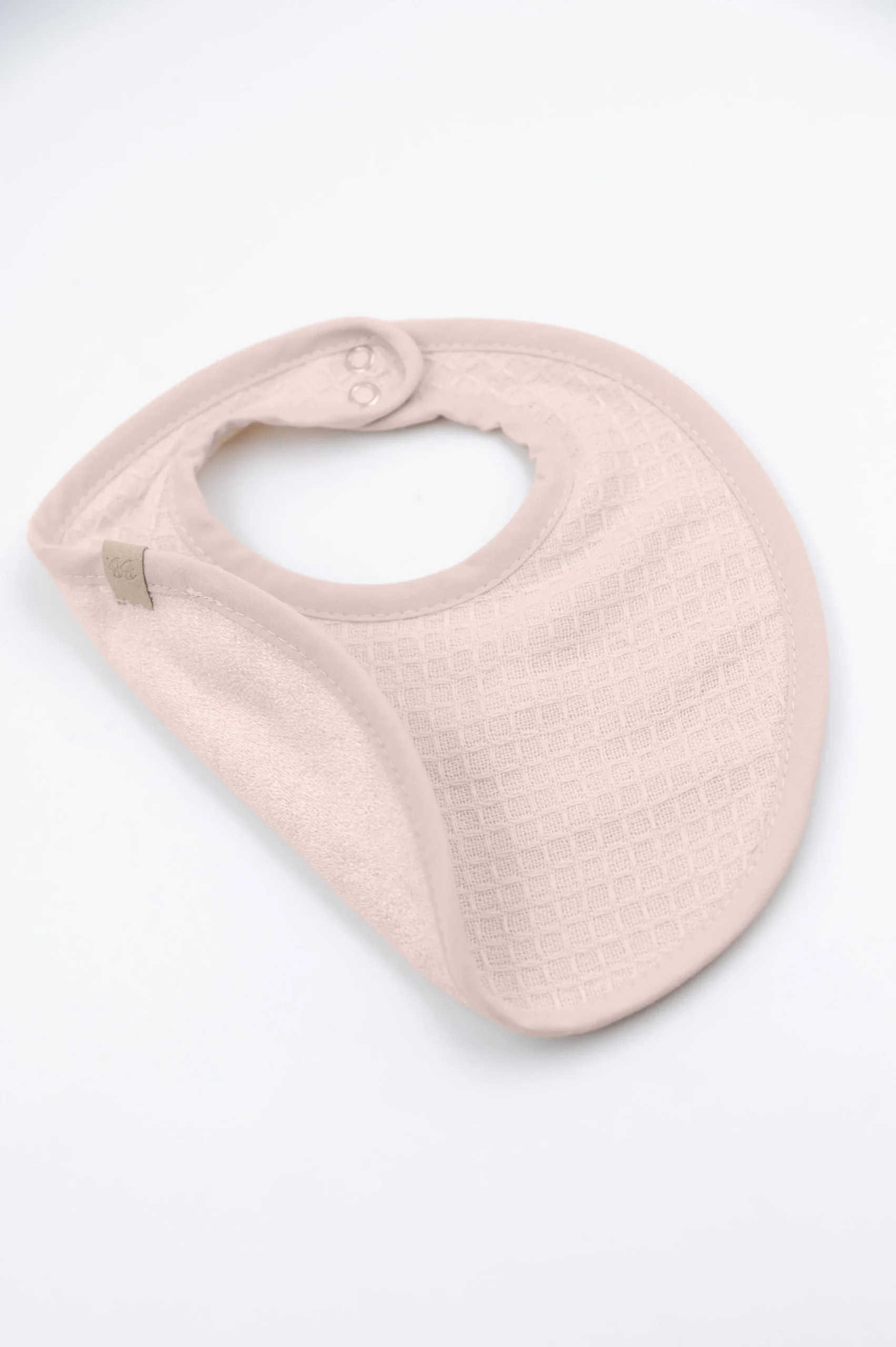 Set Bavaglino Waffle 2 Pezzi Vintage Pink 341 – Bamboom - immagine 3