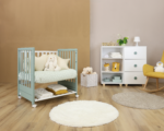 Cuoricini AVANT sistema evolutivo culla lettino VERDE-BIANCO + Materasso OMAGGIO