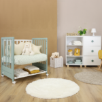 Cuoricini AVANT sistema evolutivo culla lettino VERDE-BIANCO + Materasso OMAGGIO