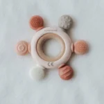 Massaggiagengive legno & silicone Timone Rosa