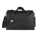 NANAN Borsa passeggio c/fasciatoio nero