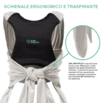 Koala Cuddle Band 2 Grigio Chiaro – Fascia Premontata per Neonato - immagine 3