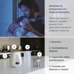 NUVITA Scaldabiberon Digitale con Funzione Sterilizzatore - immagine 2