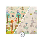 Tappeto Gioco Neonato MS Baby Trendy 120x120