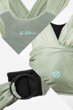 Koala Babycare Cuddle Breeze Watersling Neonato Pale Green 9kg - immagine 5