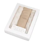 Set 3 pz mussola all over orsetti 80x80 cm beige - immagine 2